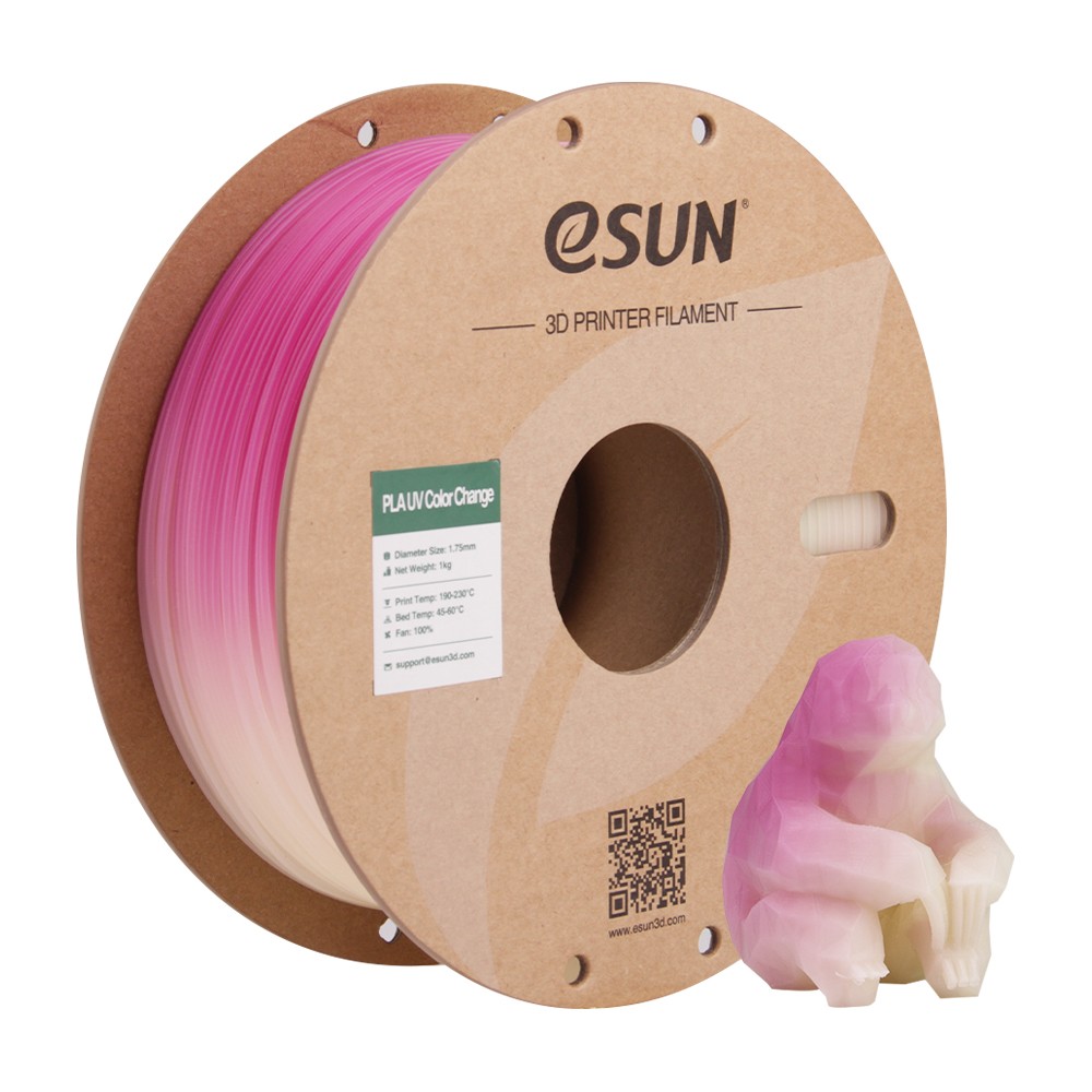 eSUN 3D Printer Filament PLA UV Color Change Filament 1.75mm 1kg for 3D Printers