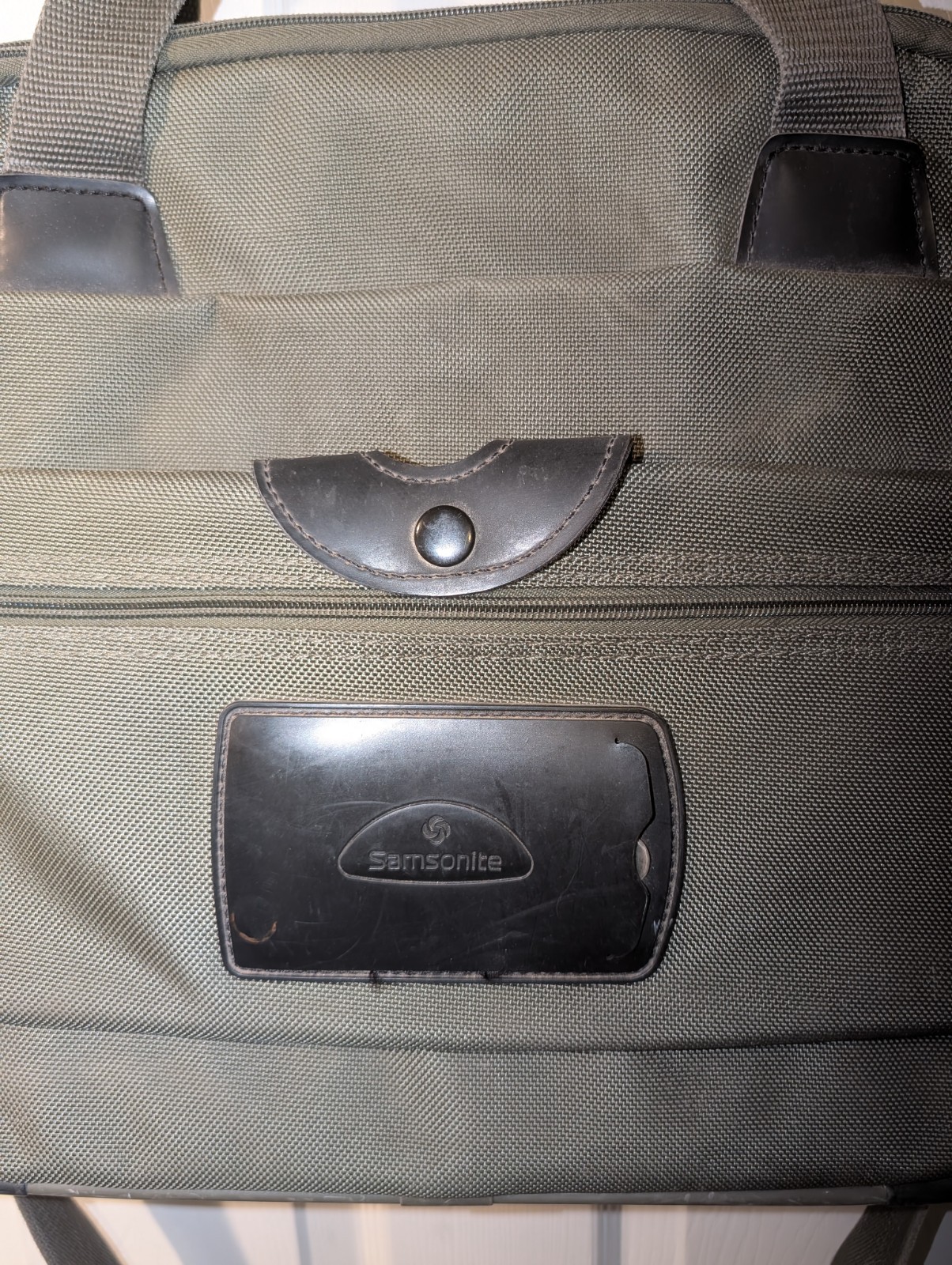 Samsonite Expandable Laptop Carry On Bag Soft Shell Shoulder Case Green