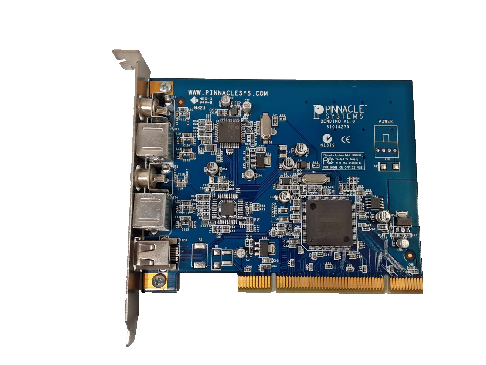 Pinnacle Systems Bendino V1.0 Universal 32-Bit PCI Video Capture Card - UNTESTED