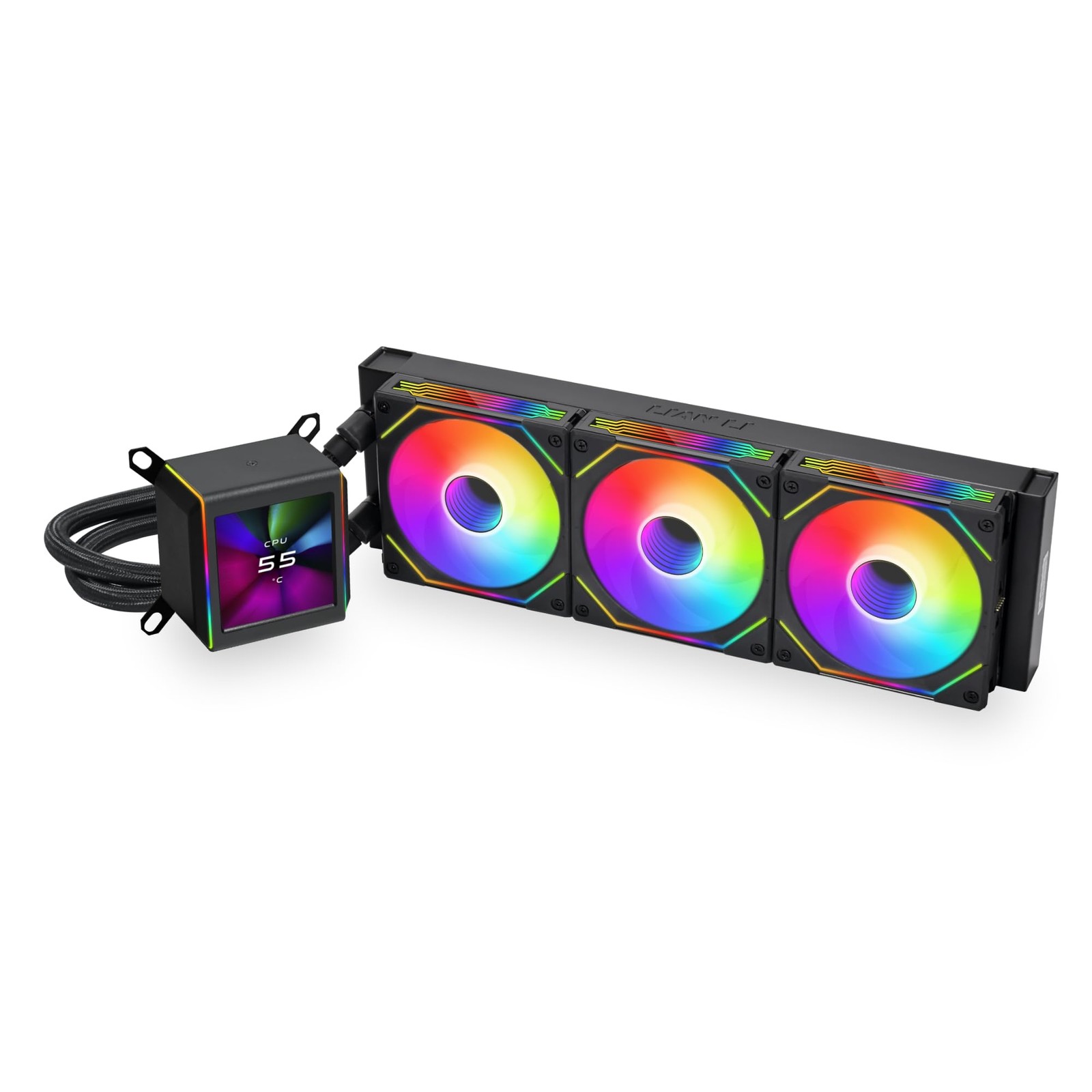 Lian Li Galahad II LCD SL-INF 360 AIO CPU Liquid Cooler Black GA2ALCD36INB.US