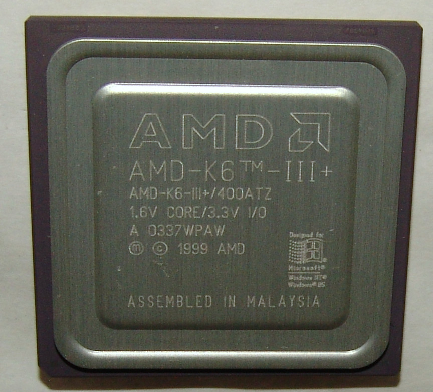 Double pack: 2 pcs. AMD K6-III+ 400 ATZ K6-3+ CPU working stable at 550Mhz 2.2V