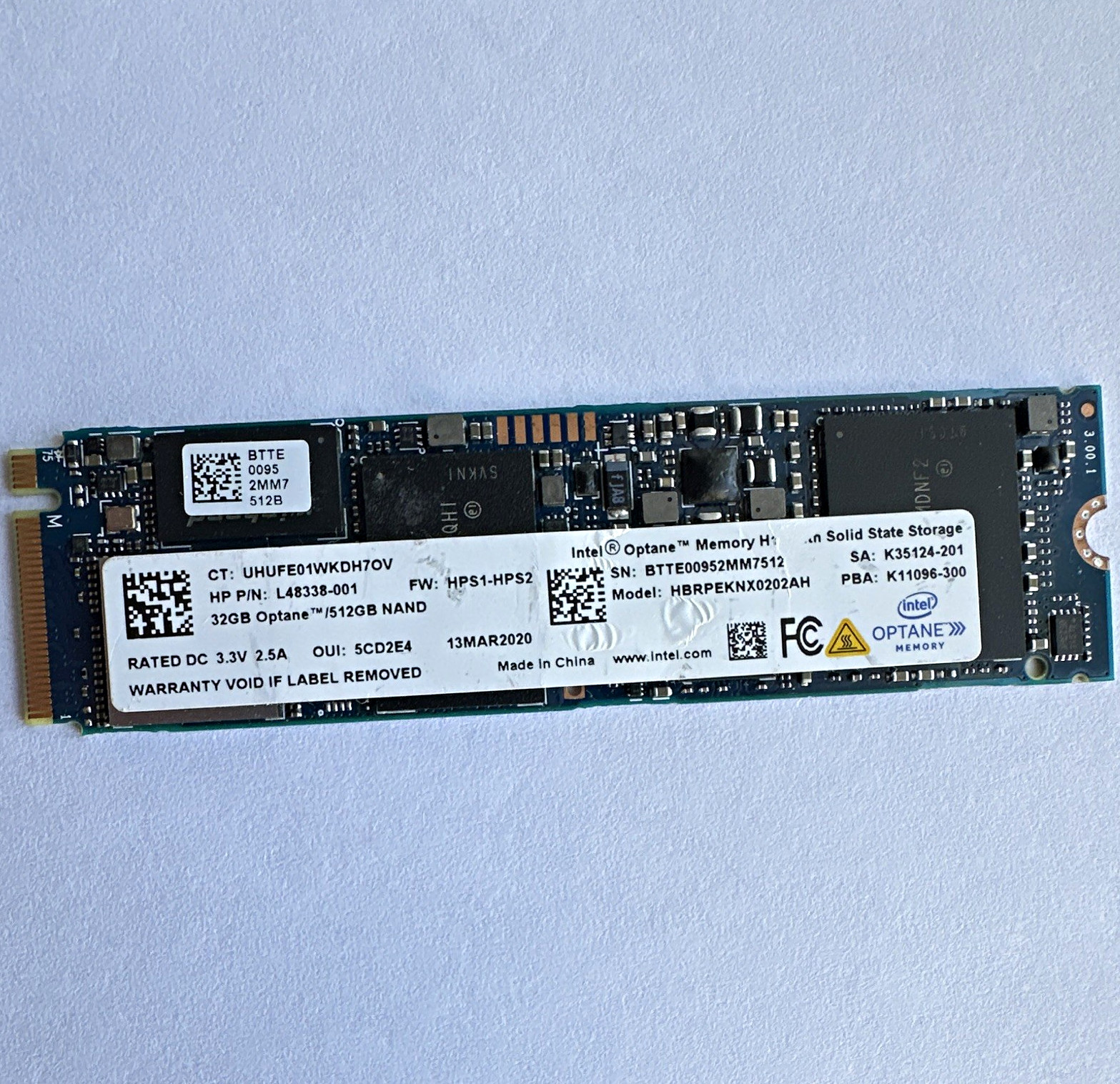 Intel Optane Memory H10 32GB/512GB M.2 2280 NVMe Internal SSD Dual-Drive