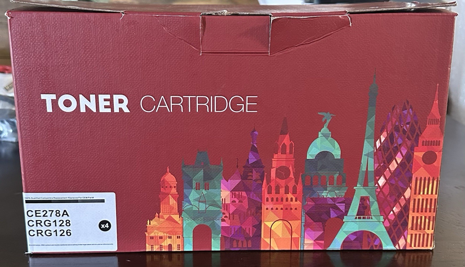 Canon Printer (Generic Brand) Toner Cartridge CE278A, CRG128, CRG126 X4