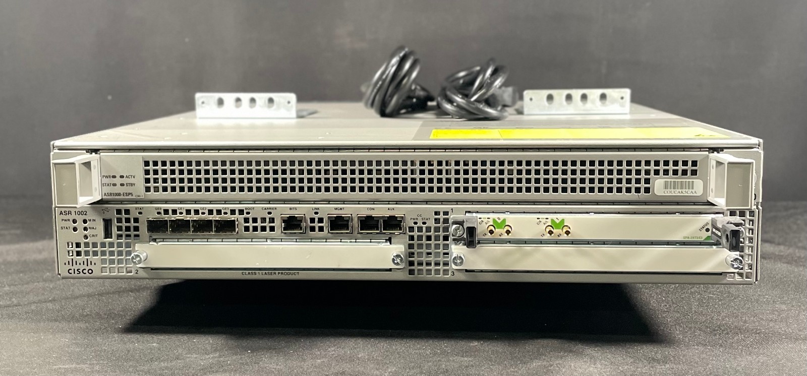 Cisco  ASR Series  ASR1002-5G/K9  Router w/ 2x AC - Same Day Shipping