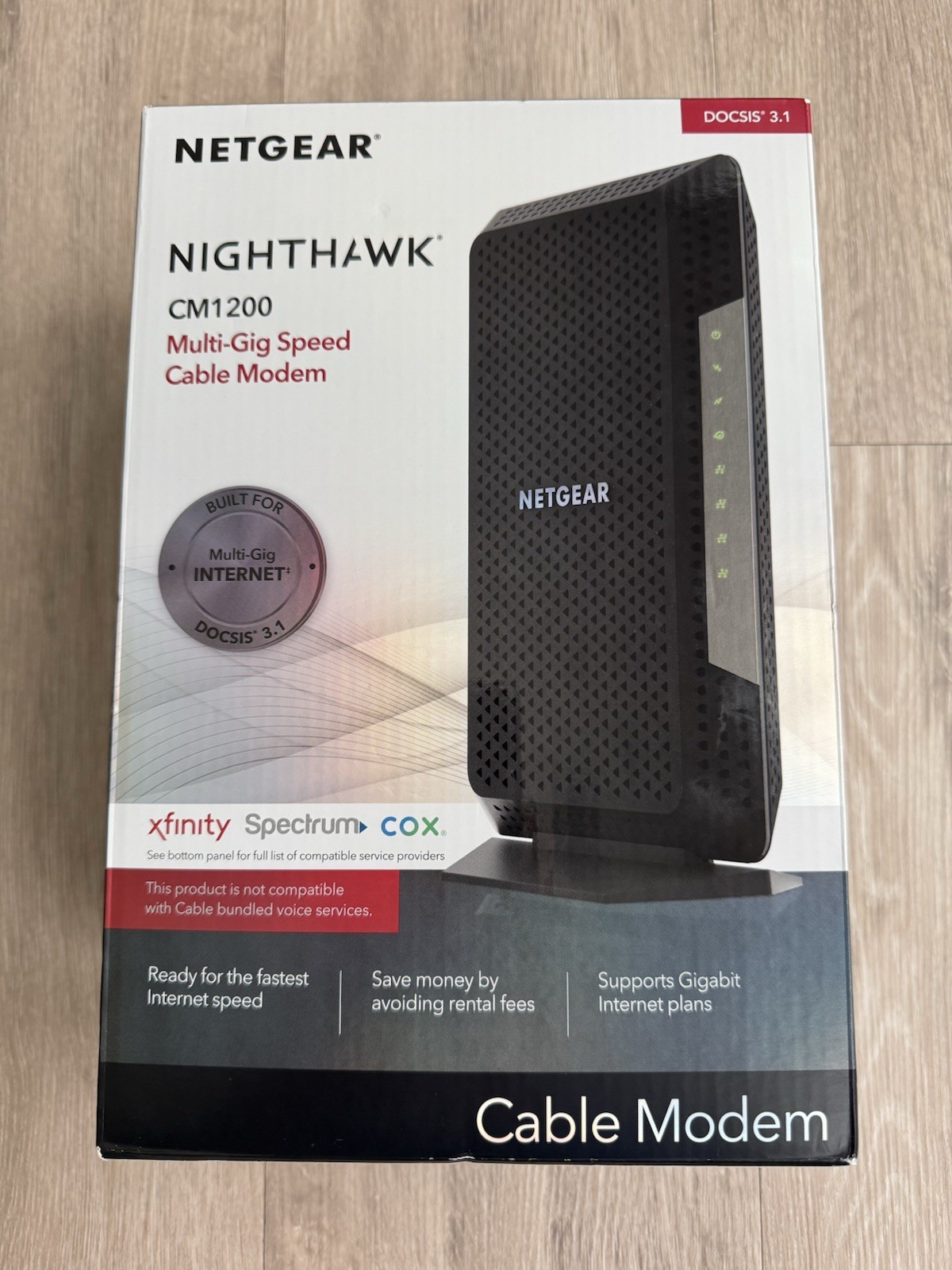 NETGEAR Nighthawk CM1200 DOCSIS 3.1 Multi-Gig Cable Modem New Sealed