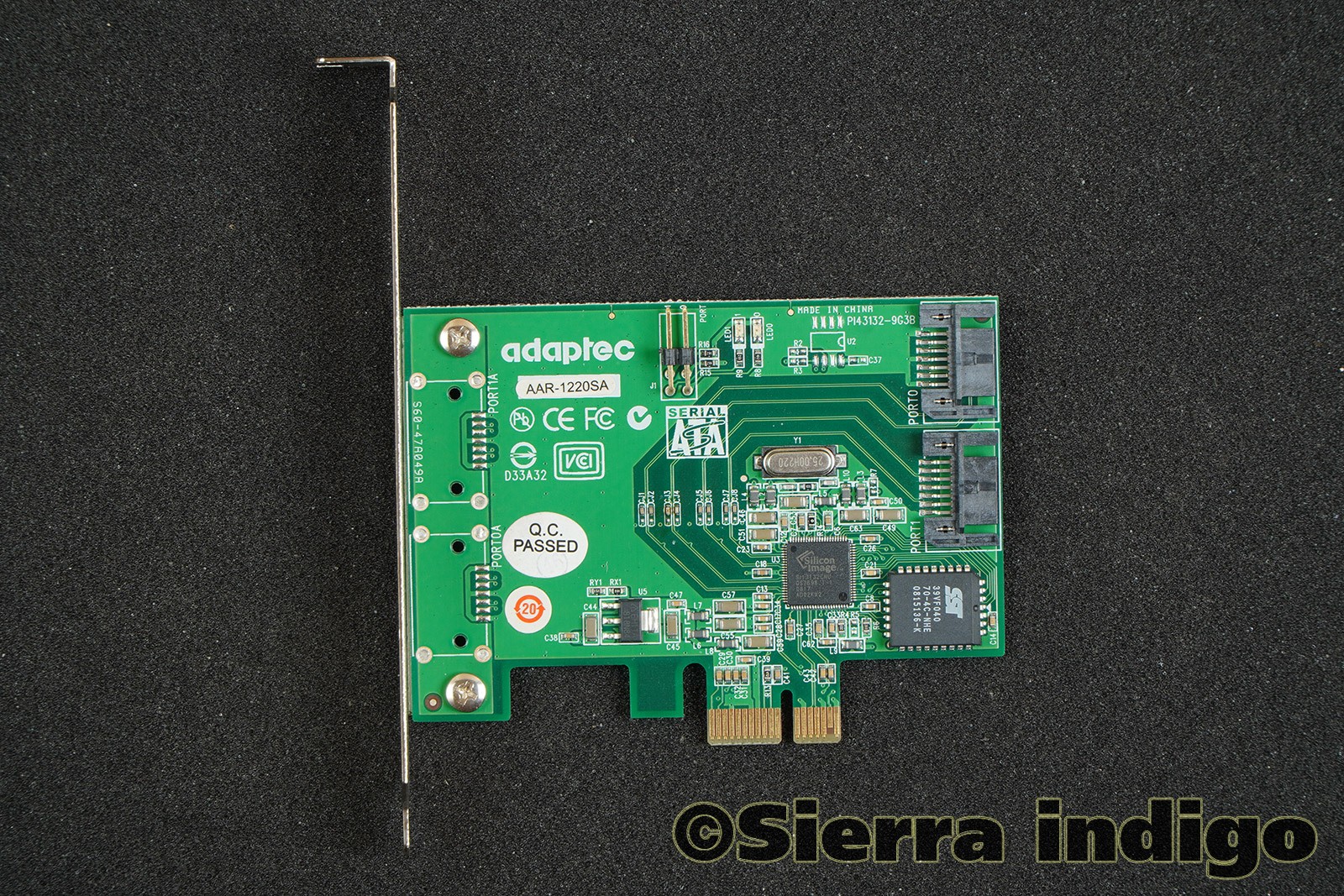 Adaptec SATA II RAID 1220SA 2-Port PCIe Card AAR-1220SA