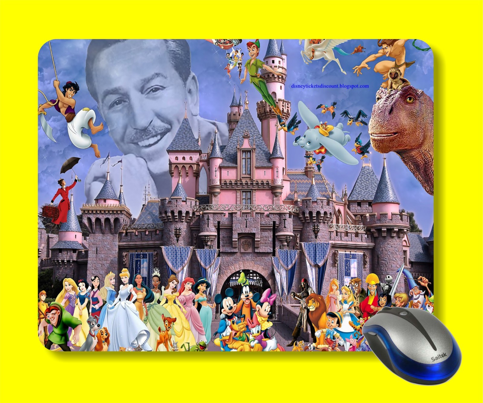 Cinderella Castle MAGIC kINGDOM Walt Disney Computer Mouse Pad Mat d101