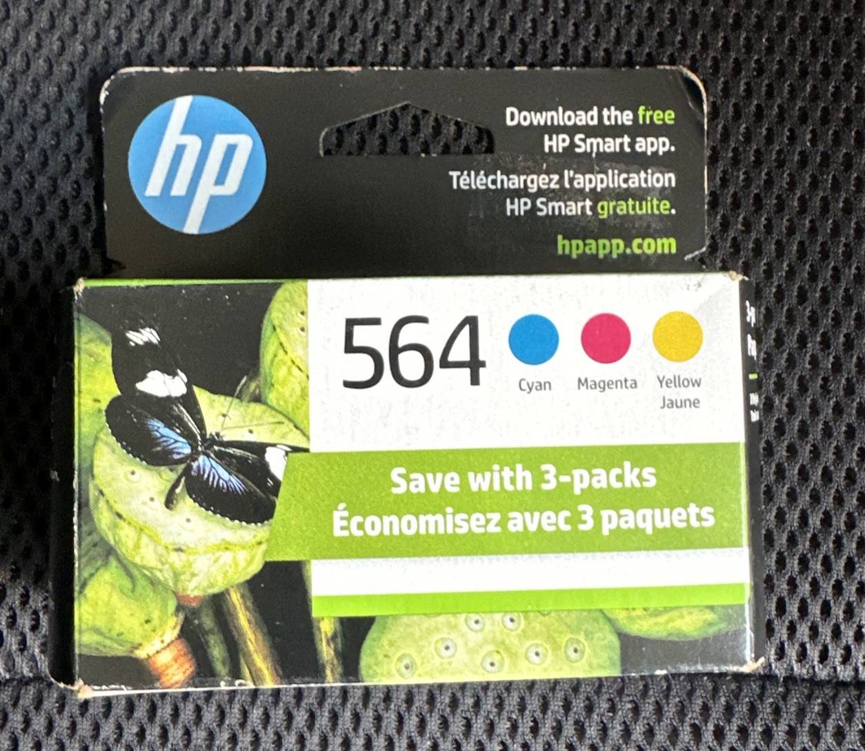PICK EXPIRATION YEAR - Genuine HP 564 Tri-Ink Cartridge 3 Pack - N9H57FN