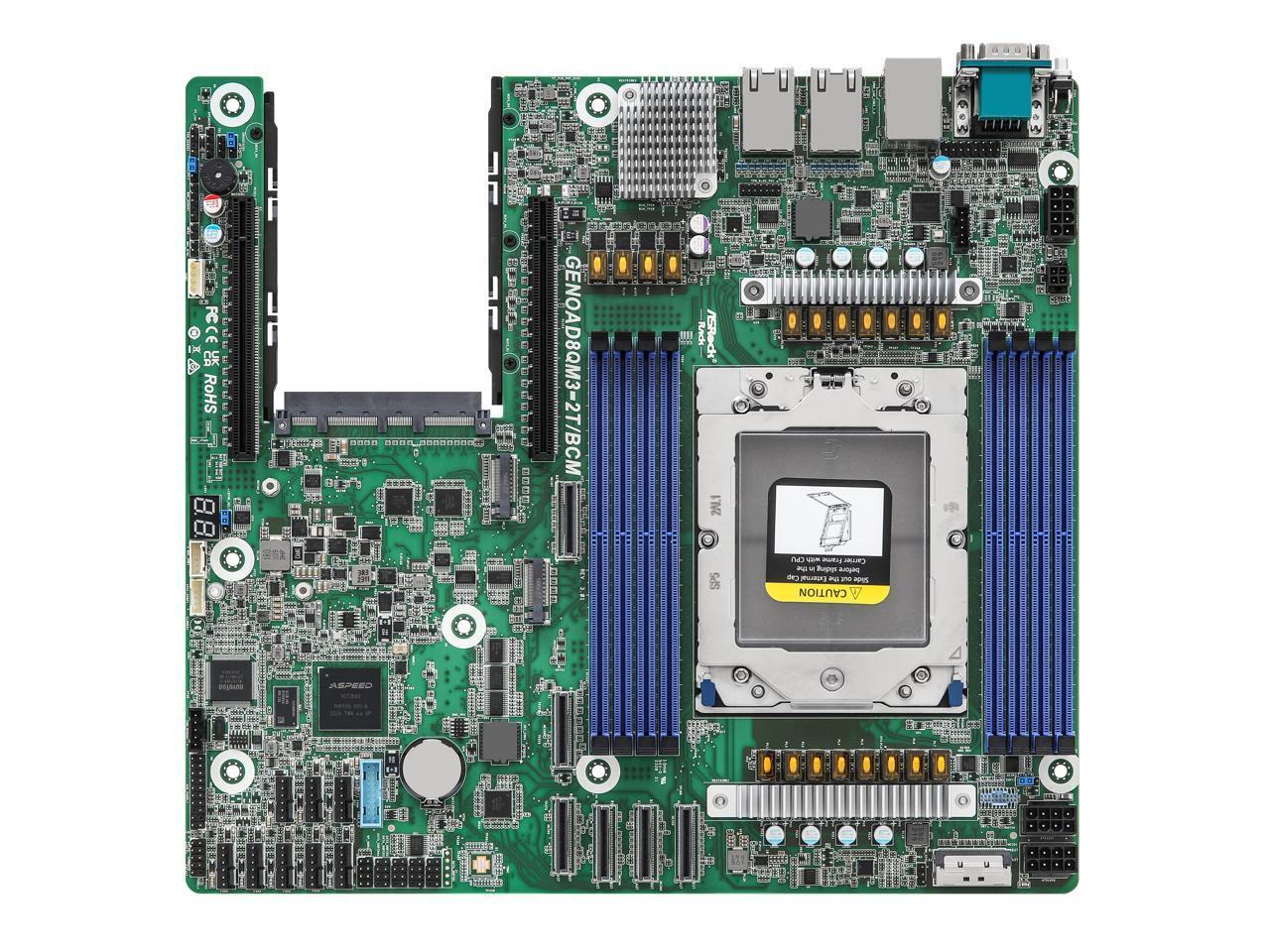 ASRock Rack GENOAD8QM3-2T/BCM CEB Server Motherboard Singel Socket SP5 (LGA 6096