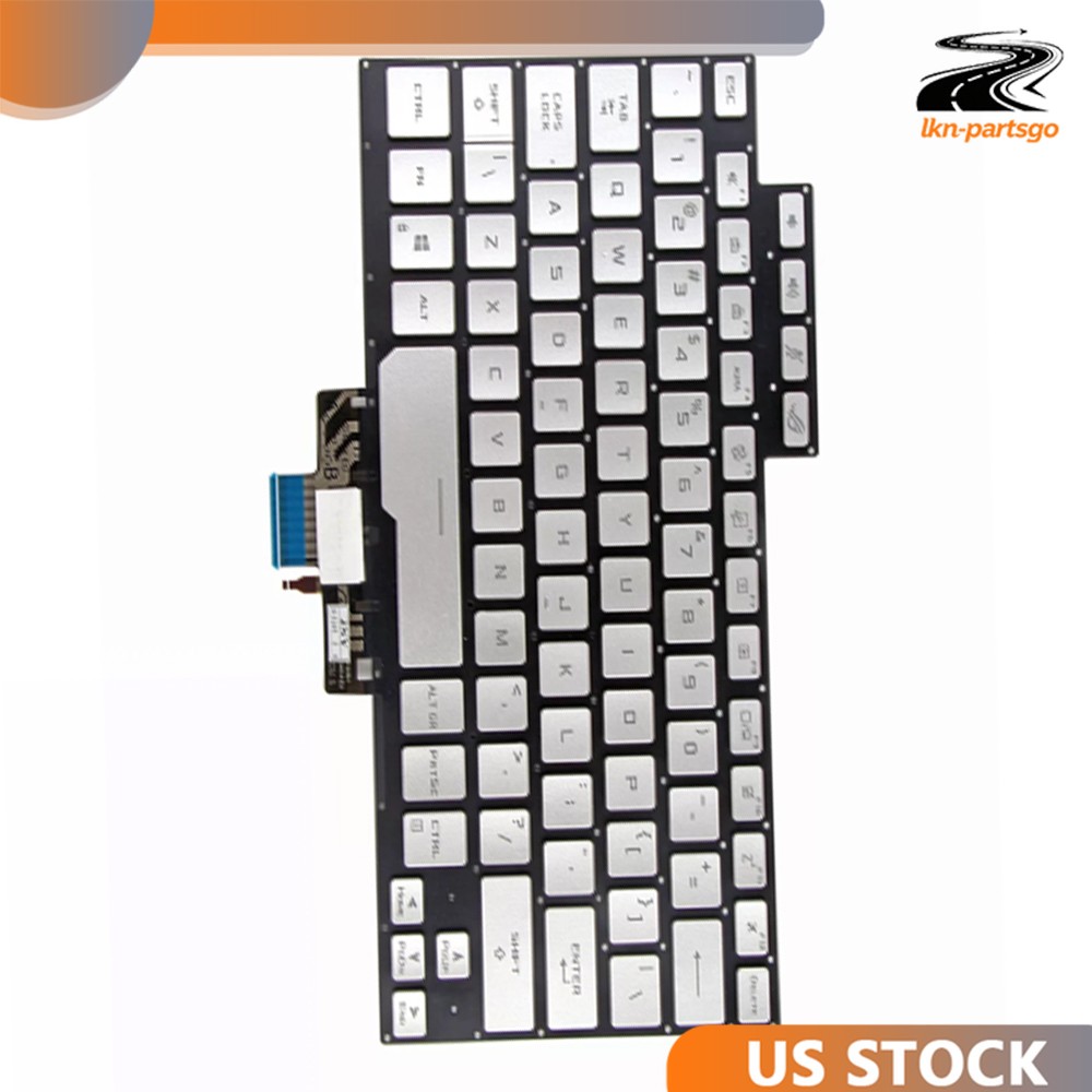 FIT FOR ASUS ROG Zephyrus GA401Q GA401U G14 GA401 New US Keyboard Backlit Silver
