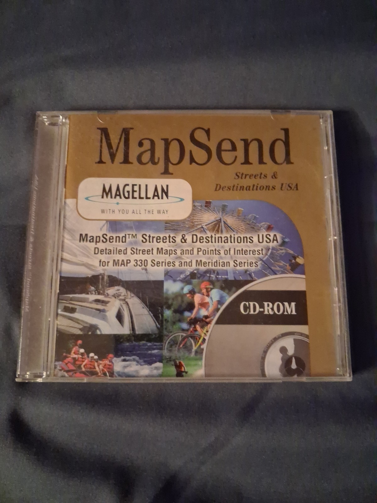 Magellan MapSend Streets & Destinations USA (PC CD-ROM, 2001)