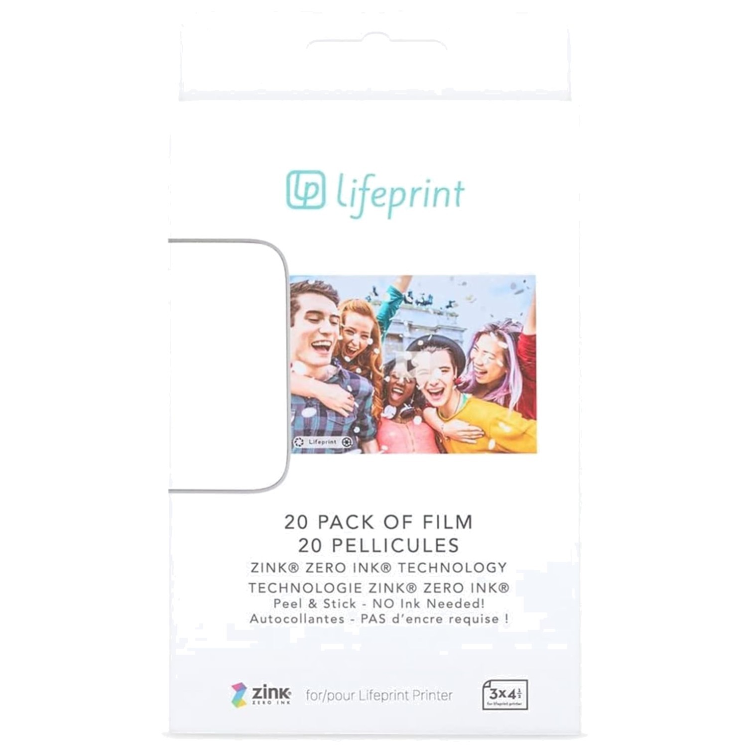 Zero Ink 3x4.5 Film Pack for Photo & Video Printer