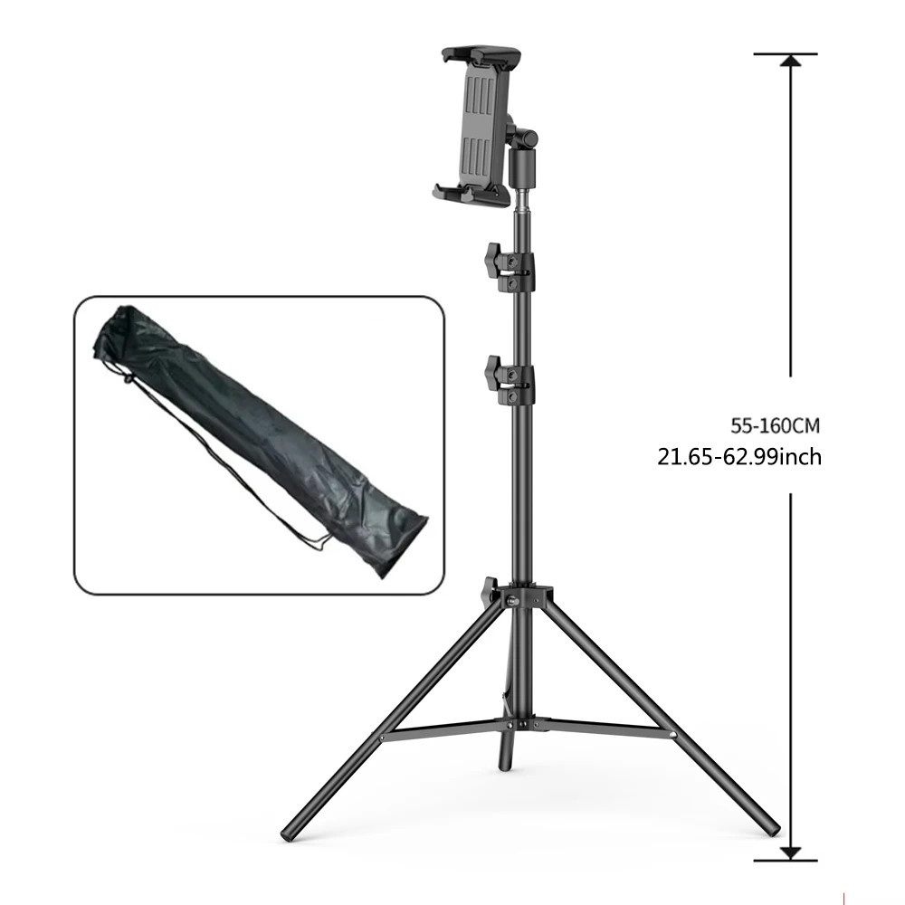 Adjustable Tripod Tablet Stand Floor Holder for iPad Samsung Xiaomi 4–13 Inch