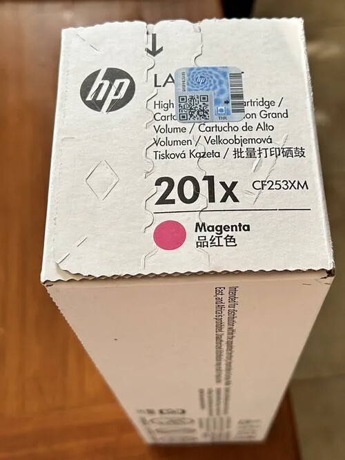 HP 201X CF403X CF253XM Magenta High Yield Toner Cartridge