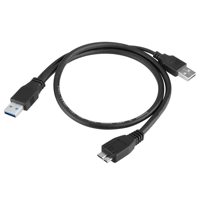 NTQinParts Replacement USB3.0 Data Sync Power Charger Cable for 2 feet, Black