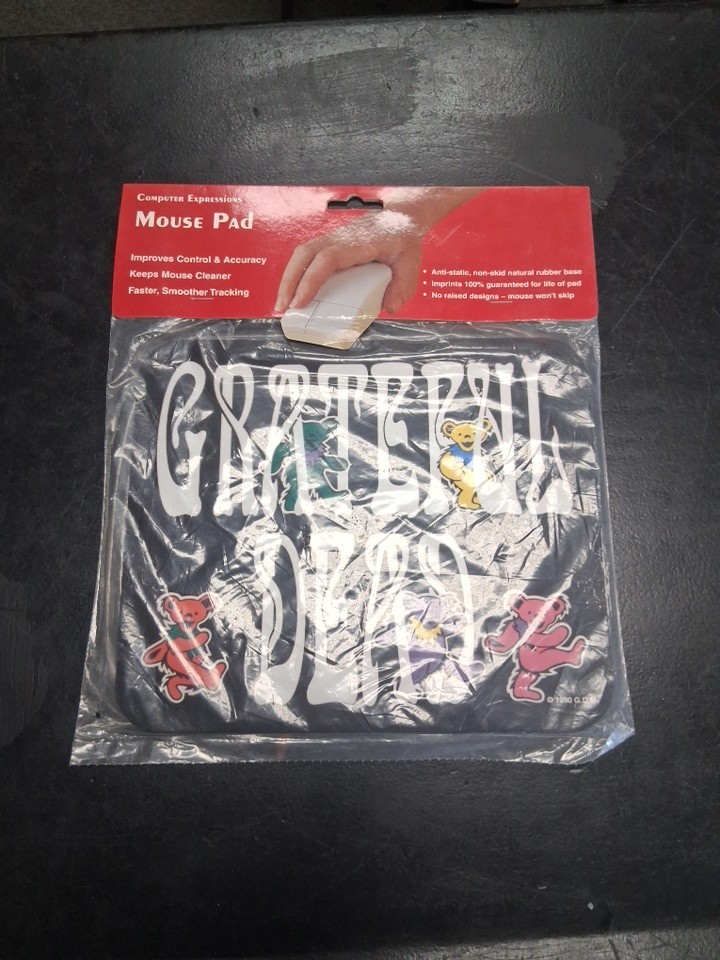 Rare 1990-Original-“GRATEFUL DEAD”-Computer Mouse Pad/Mousepad