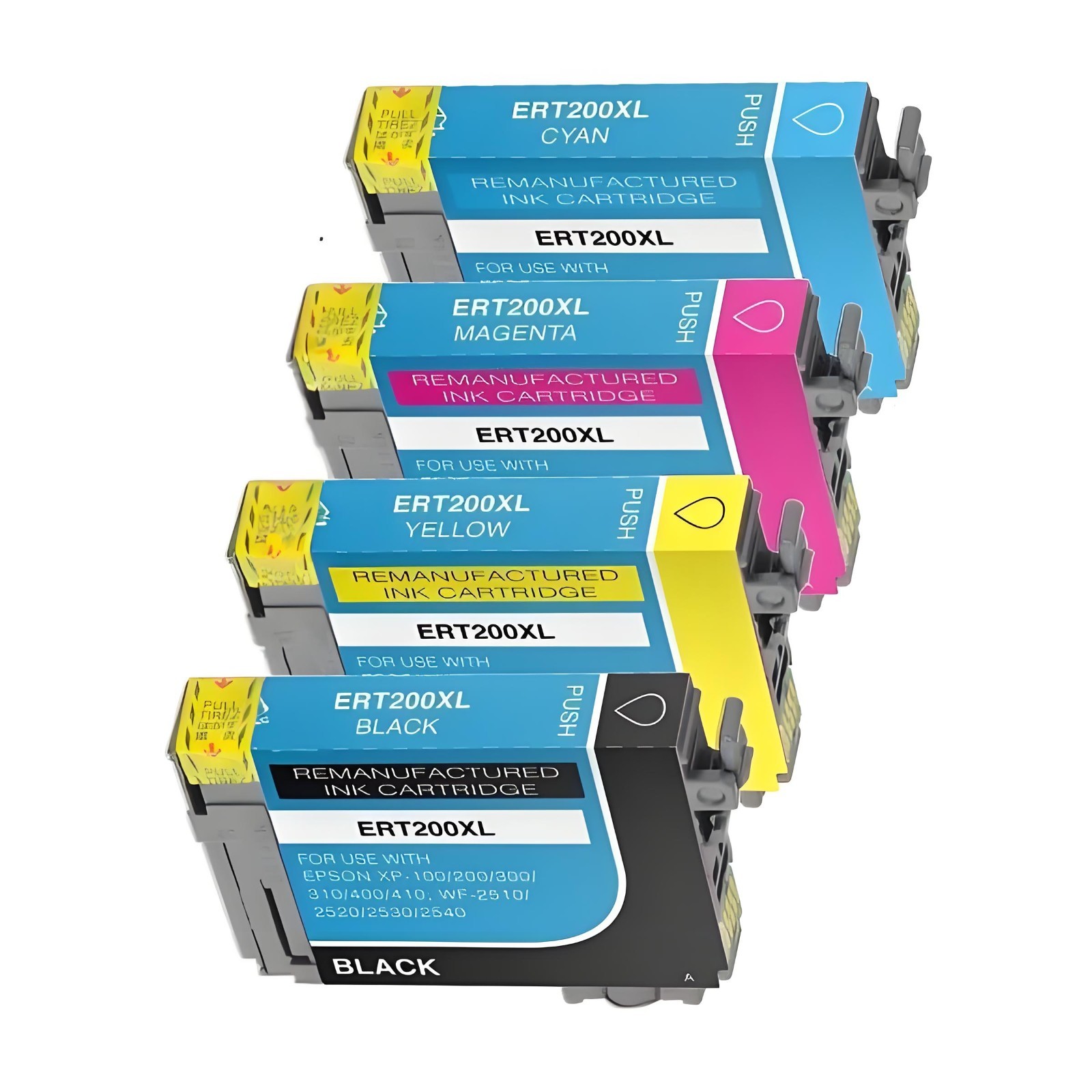4x Hi-Yield BKCMY Ink For Epson 200 XL T200XL Expression XP200 XP300 XP400 410