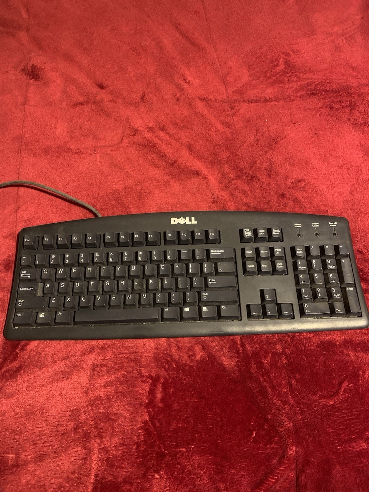 Dell Model L100 Wired PS/2 Standard Keyboard Black QWERTY English Plastic