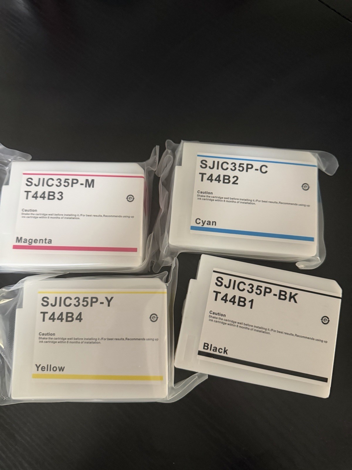 SJIC35P Ink Cartridges 4-Color Set Ink Compatible for ColorWorks CW-C6000P CW.