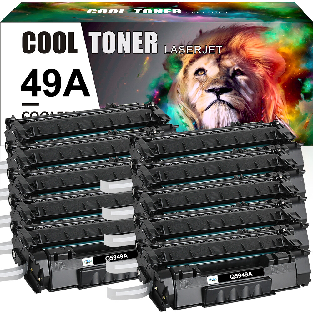 10PK Q5949A 49A Toner Cartridge Compatible with HP LaserJet 1160Le 1320nw 1320tn