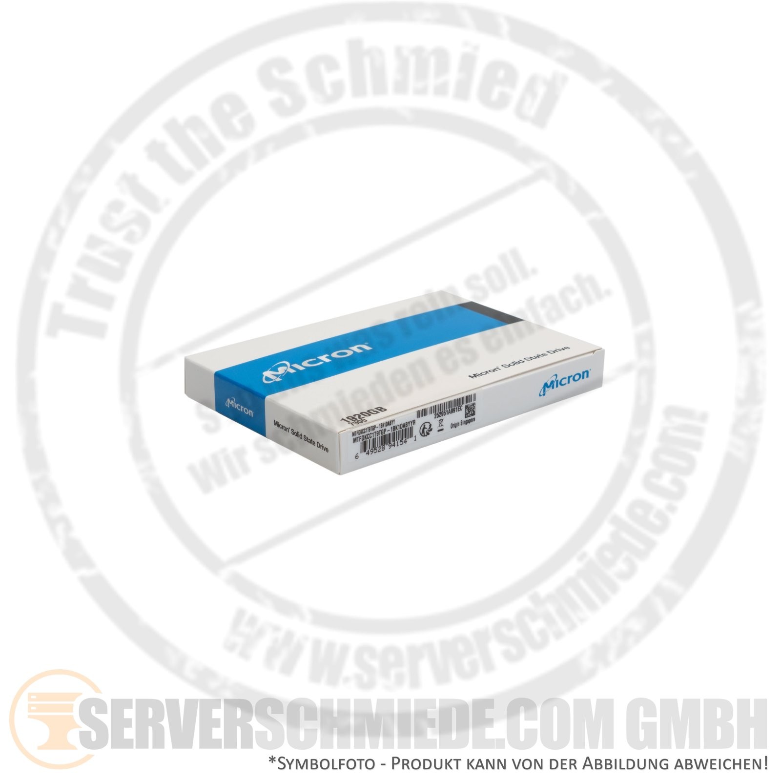 1.92TB 2.5" Micron 7500 Pro Datacenter Enterprise 24/7 U.3 NVMe 1Mio. IOPS +NEW+