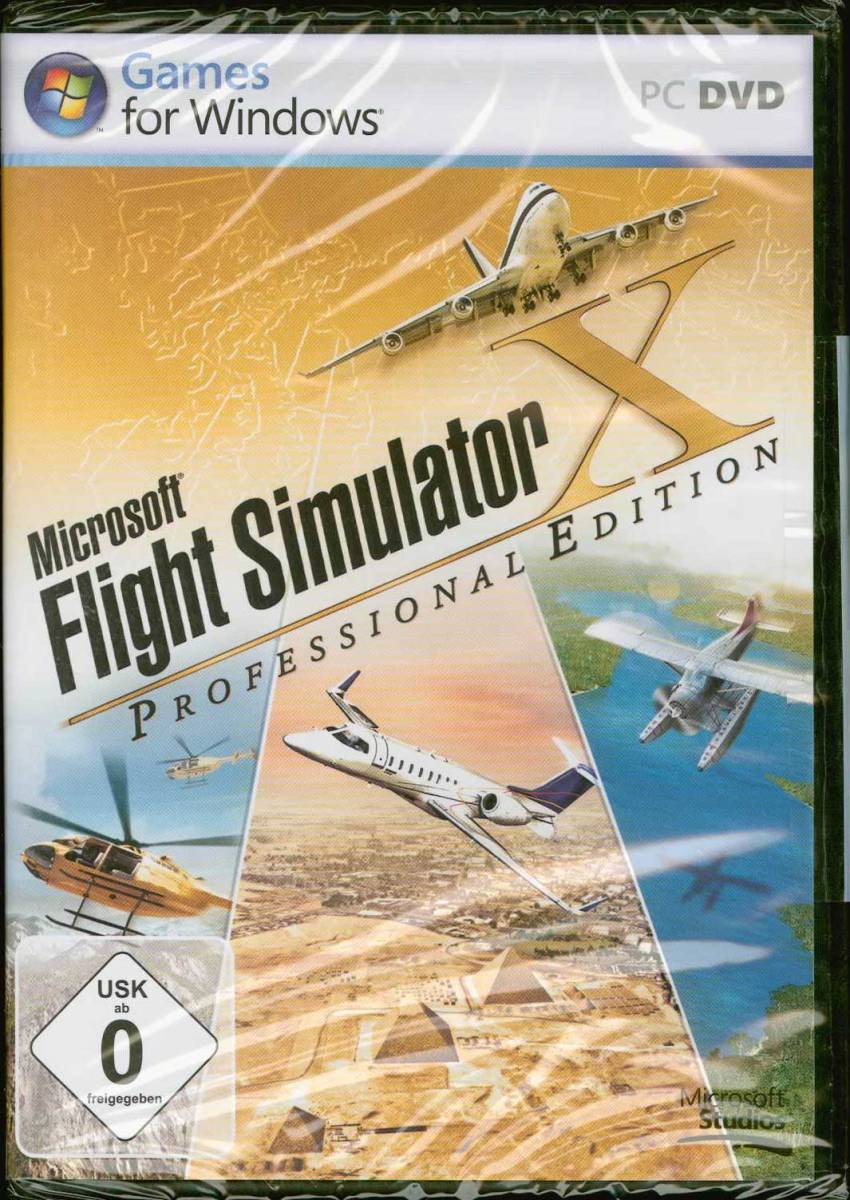 Brand new Microsoft Flight Simulator X Professional Edition (German Version) Fli