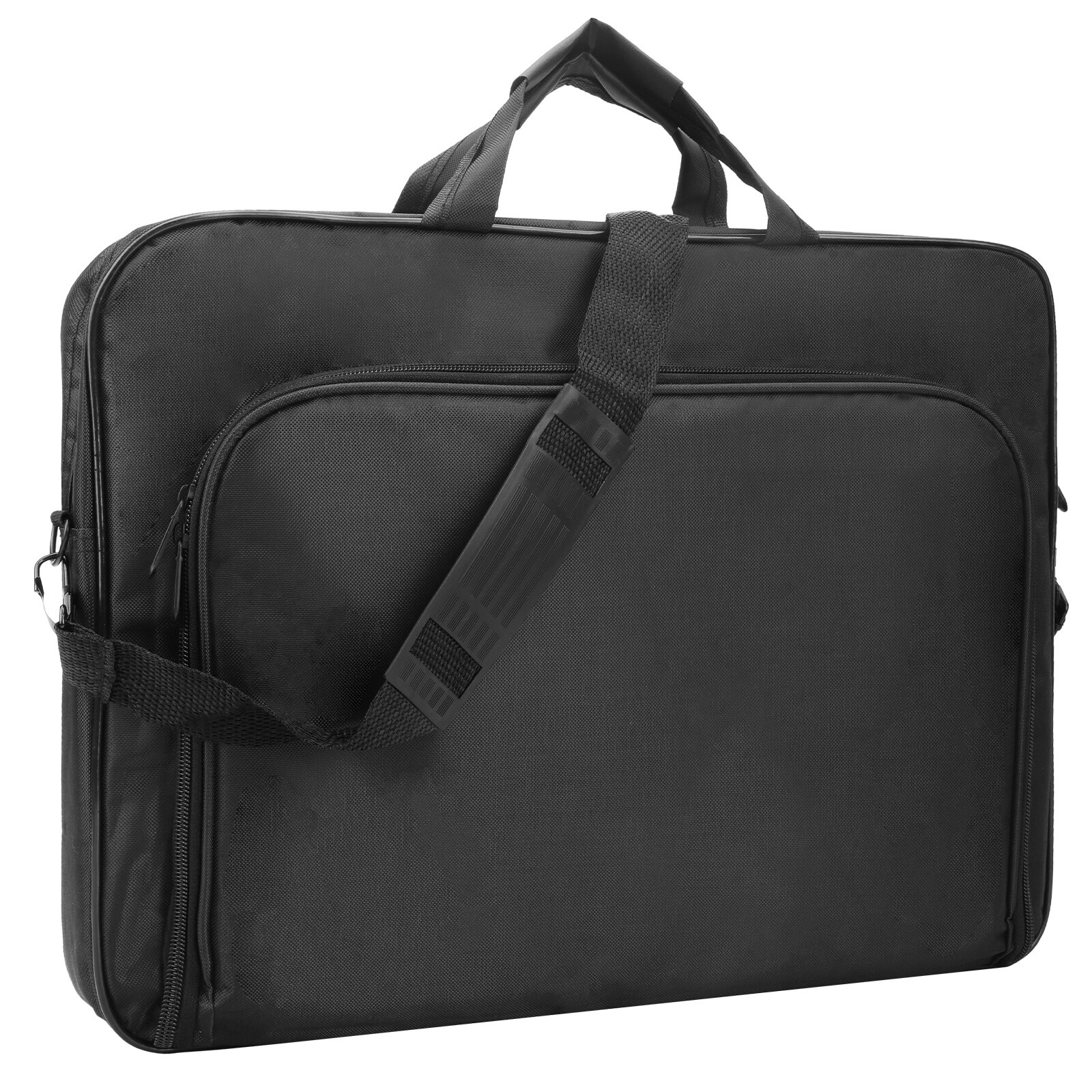 17in Water-Resistant Laptop Sleeve, Notebook Case Computer Bag w/ Shoulder Strap