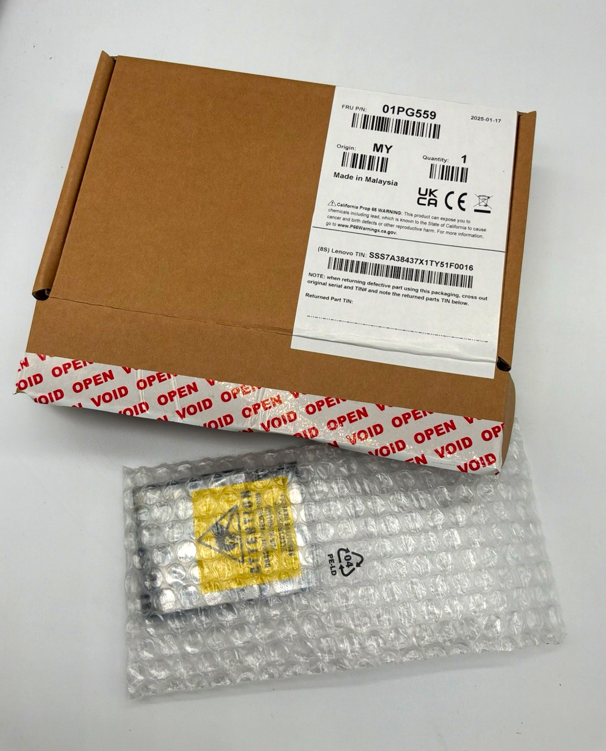 Lenovo 01PG559 FRU Computer Component Replacement Part (MPN 01PG559)
