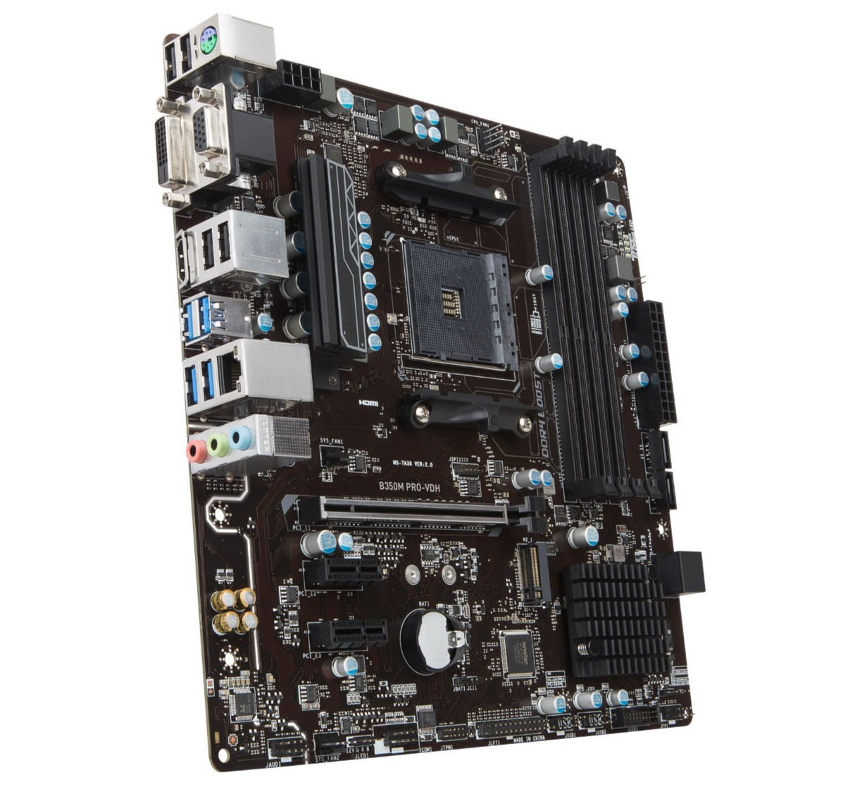 MSI B350M PRO-VDH Micro ATX Motherboard AMD AM4