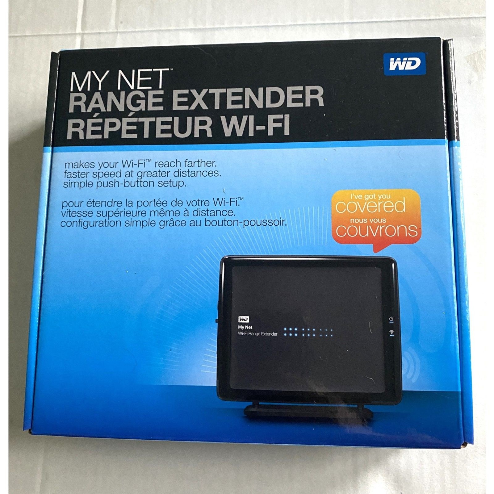 WD My Net Wi-Fi Range Extender Dual Band Wireless Signal Booster