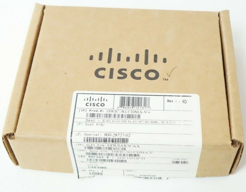 Cisco HWIC-3G-CDMA-V - 3G WWAN Cisco Router High-Speed WAN - New/Open Box