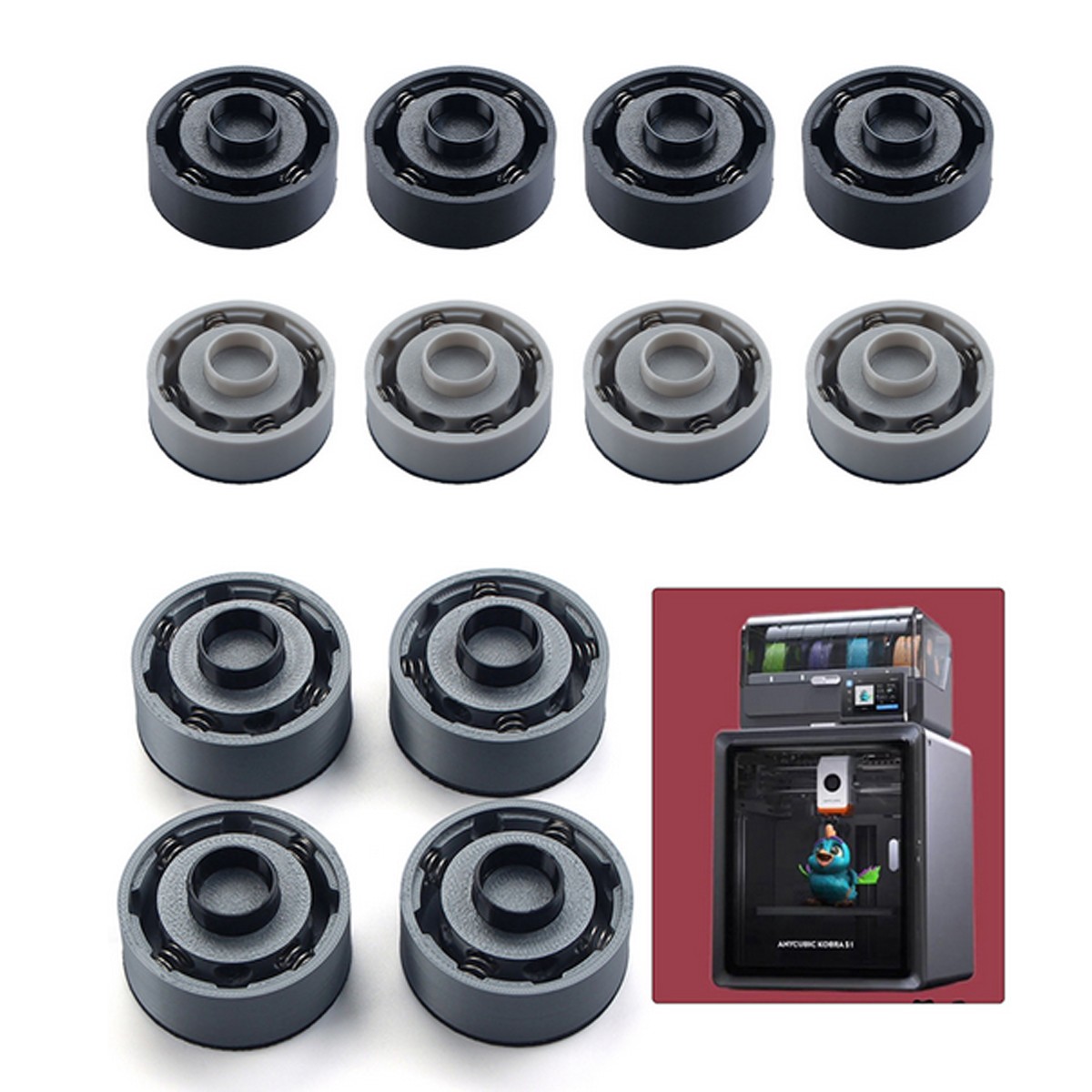 Shock-Absorbing Foot Pads Quiet Non-Slip For Anycubic S1C 3D Printer Accessories