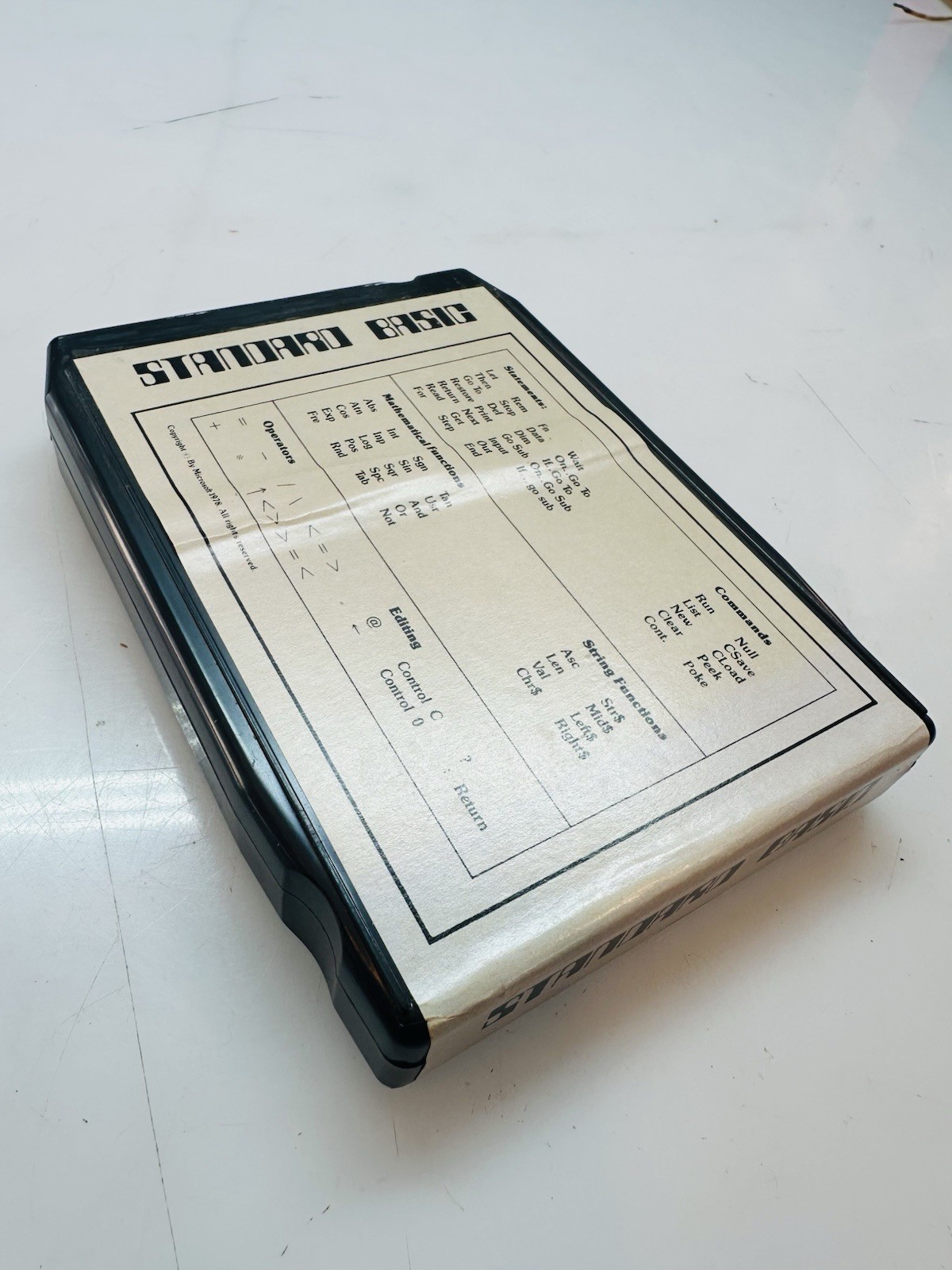 Vintage Dynasty Smart-Alec Exidy Sorcerer II Computer Cartridge Standard Basic