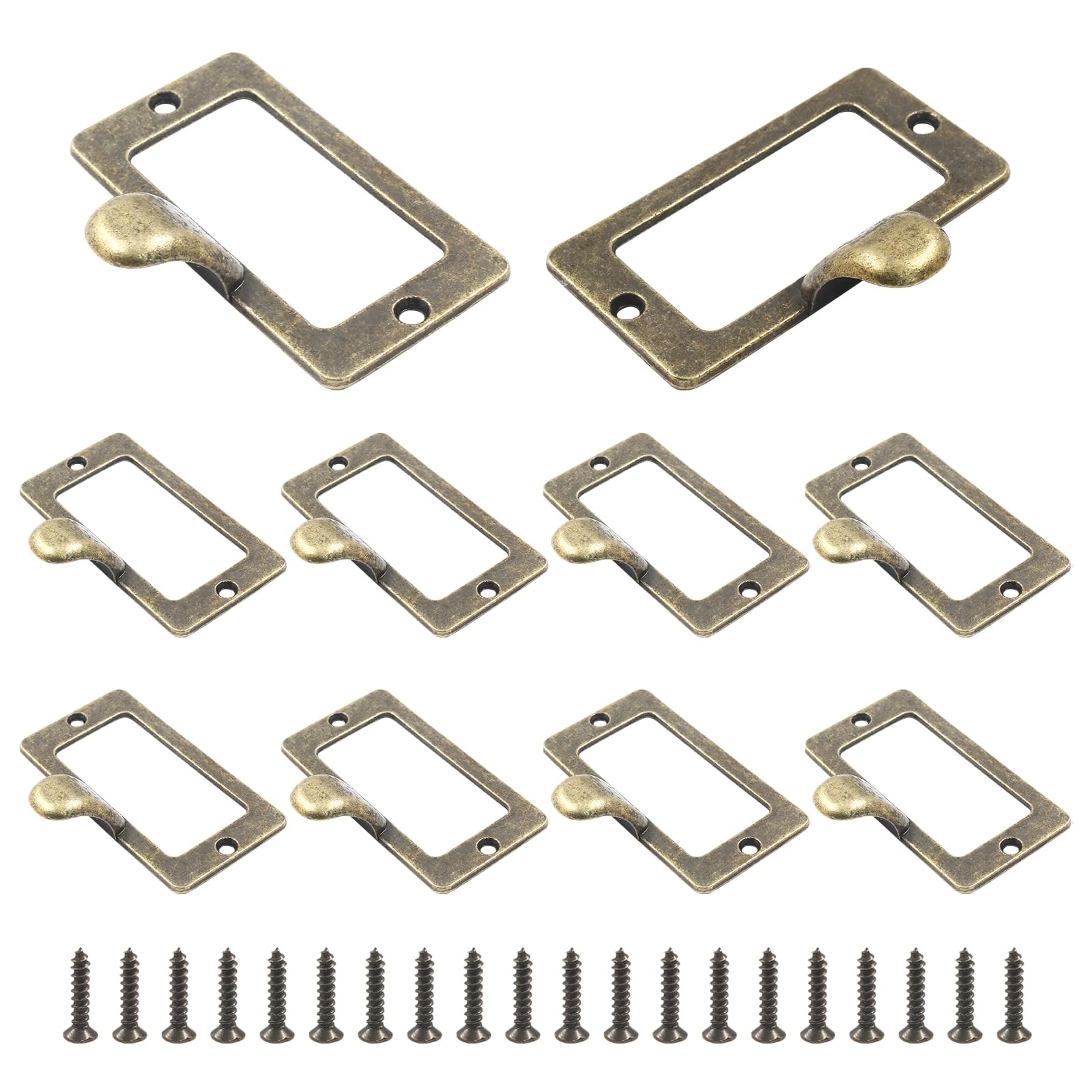 Card Catalog Drawer Pulls, Finger-Pull, File Label Cabinet Pull