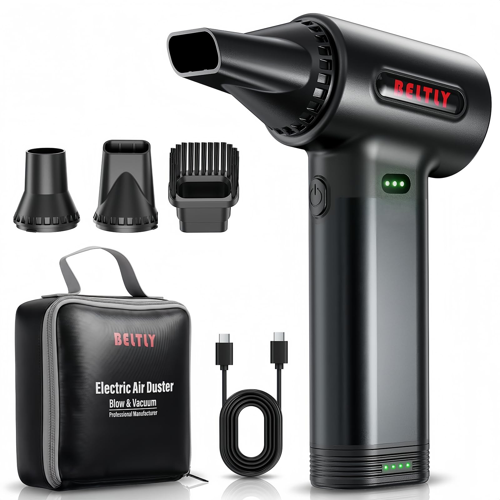 FT50 Rechargeable Compressed Duster with Removable Battery