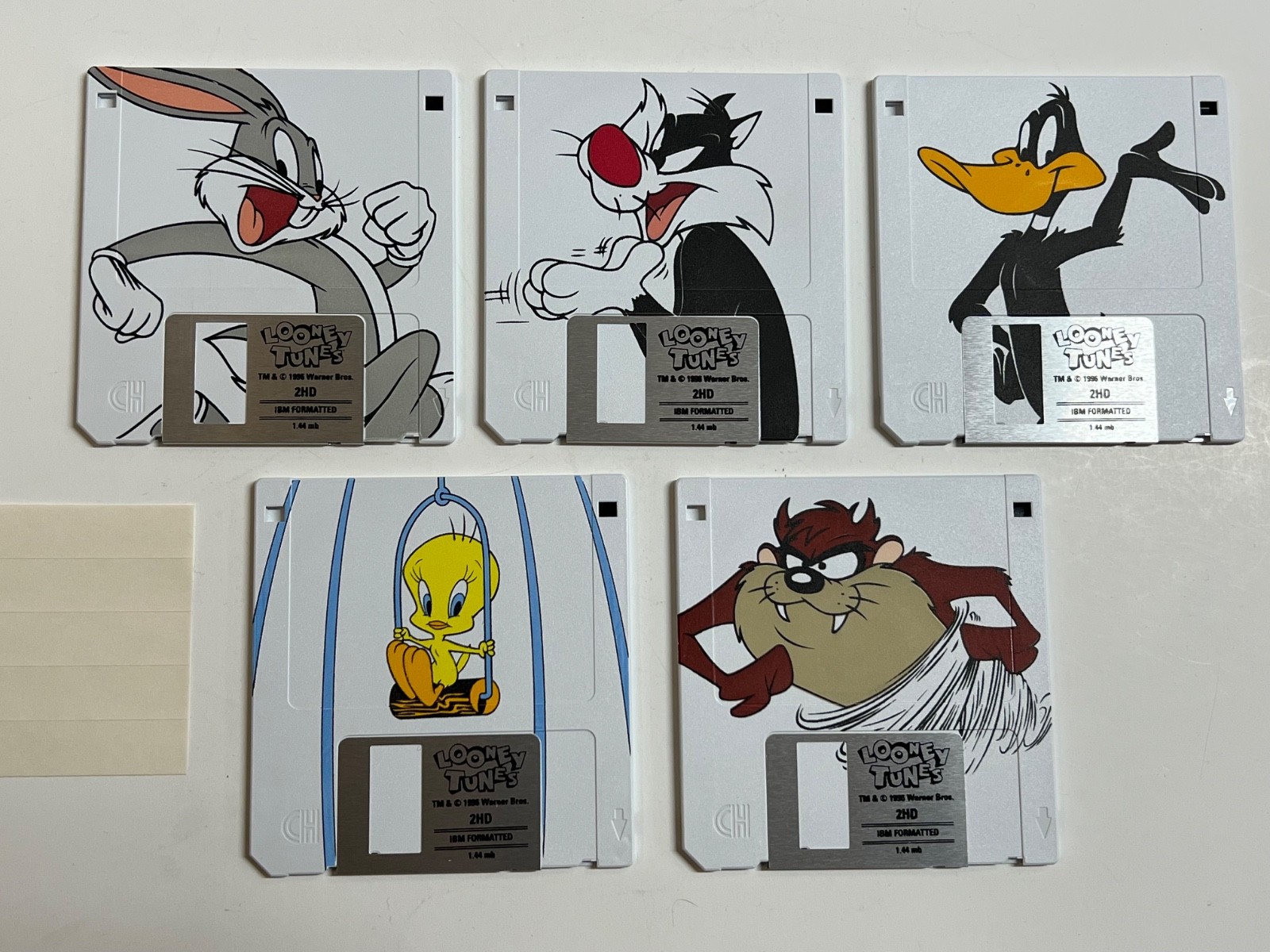 Looney Tunes 3.5" Floppy Disks Lot of 5