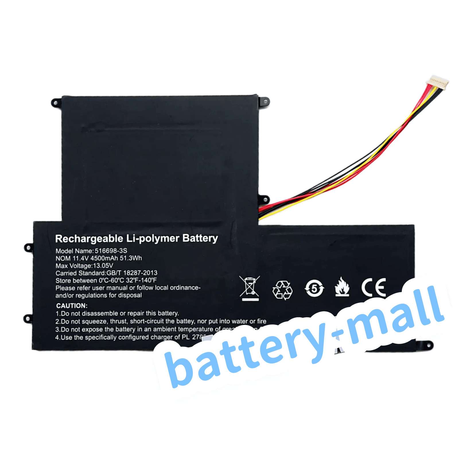 New 516698-3S battery For OTHER For EVOO EVC156-1BK EVC156-2BK ECV156-1 ECV156-2