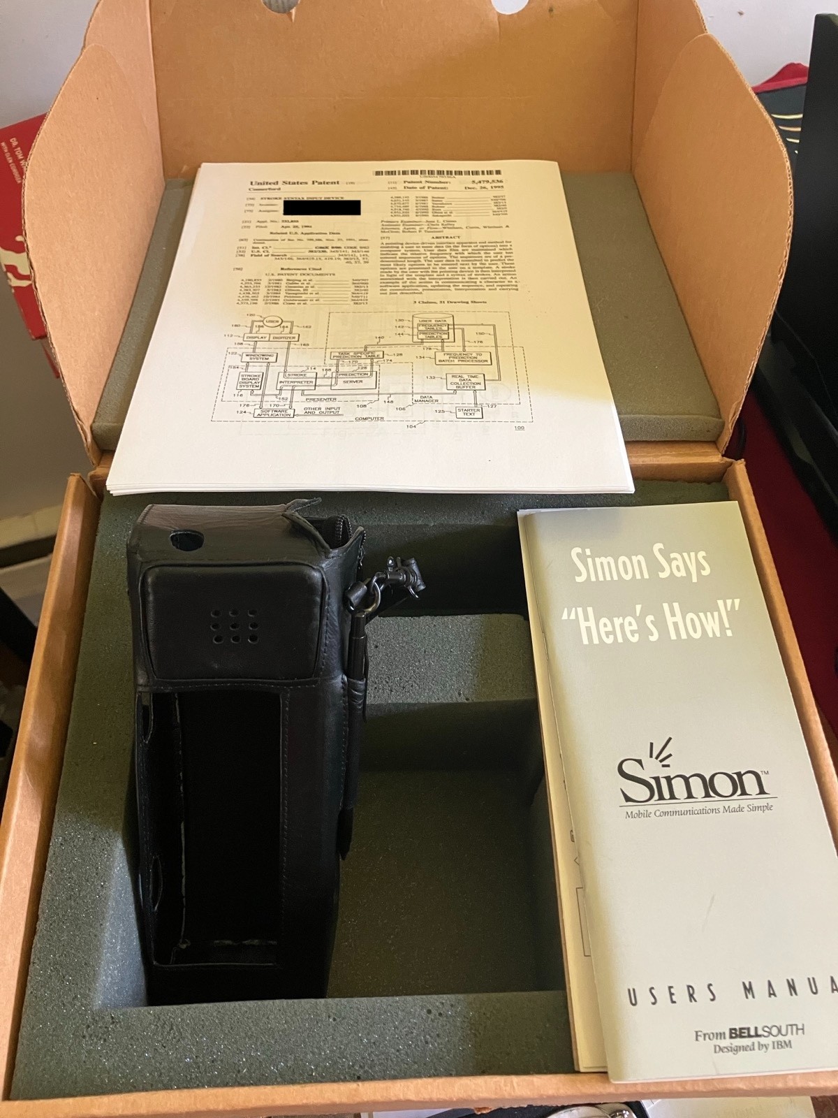 IBM Simon Personal Communicator with Charger, Case, Stylus, Manual -Still Works