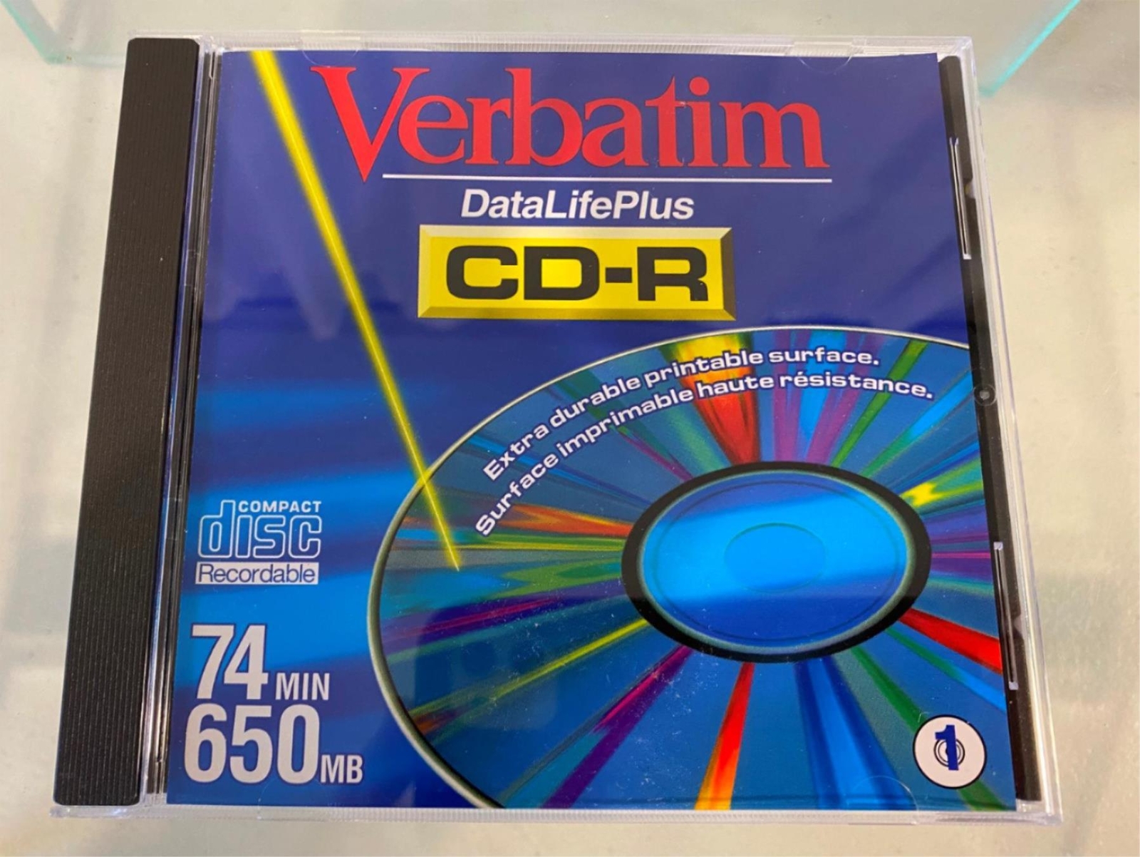 Verbatim Data Life Plus CD-R 74 Min/650 MB Recordable Disc New