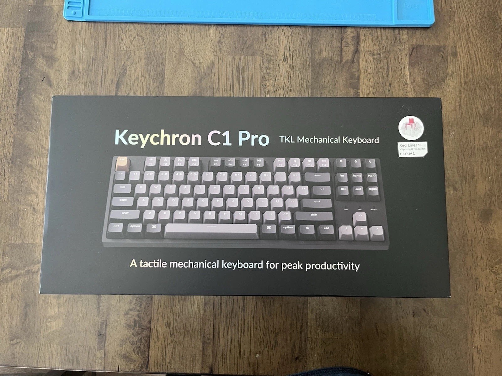 Keychron C1 Pro TKL Mechanical Keyboard Wireless, 80% Layout, K Pro Red Switch