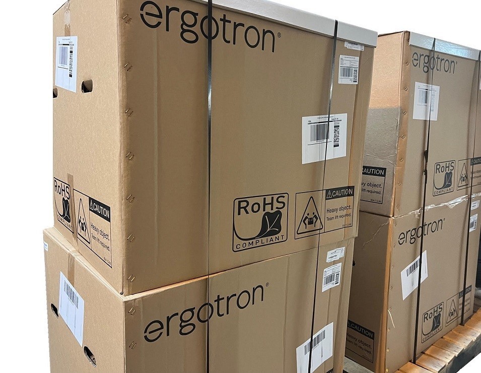 Ergotron 45-625-216 Mxv Desk Mount Monitor Arm For Up To 34" White