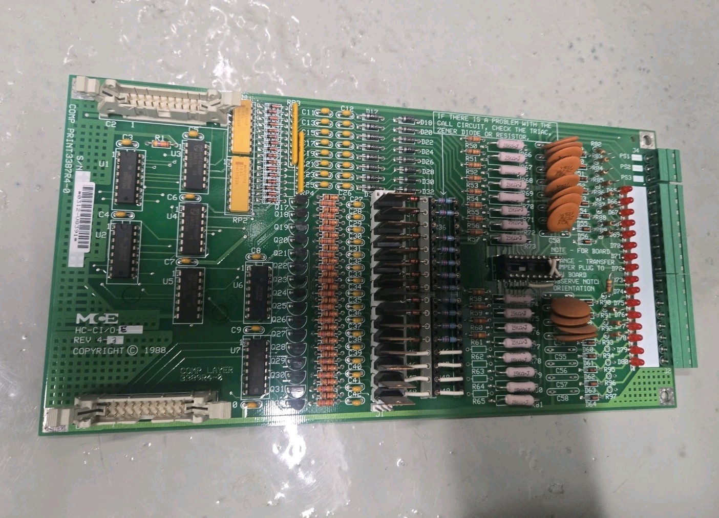 MCE CALL INTERFACE HC-CI/O BOARD,SMT – Motion Control HC-CI/O-E Rev 4