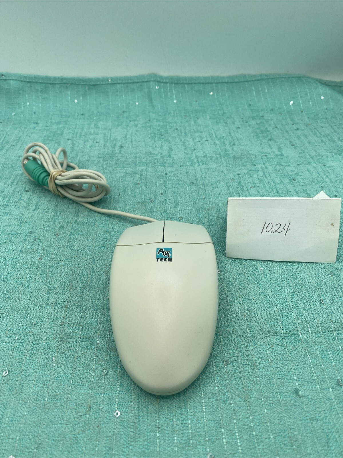 A4Tech Mouse Wired Corded PS/2 PS2 Trackball Beige OK-720 Vintage Retro