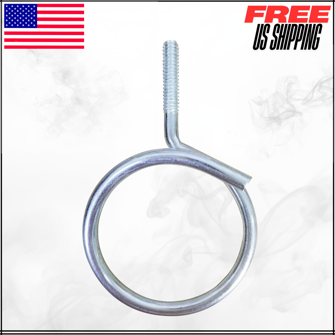 Threaded Bridle Rings Heavy Duty Cable Support Metal Wire Hangers 2" 100PC
