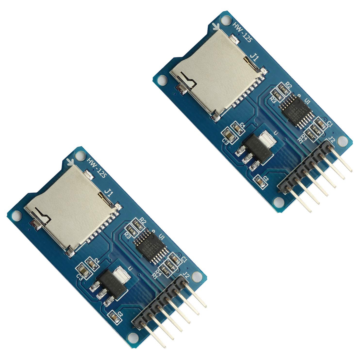 Maxmoral 2PCS Micro SD Storage Board Memory Shield Expansion Module 6 Black 