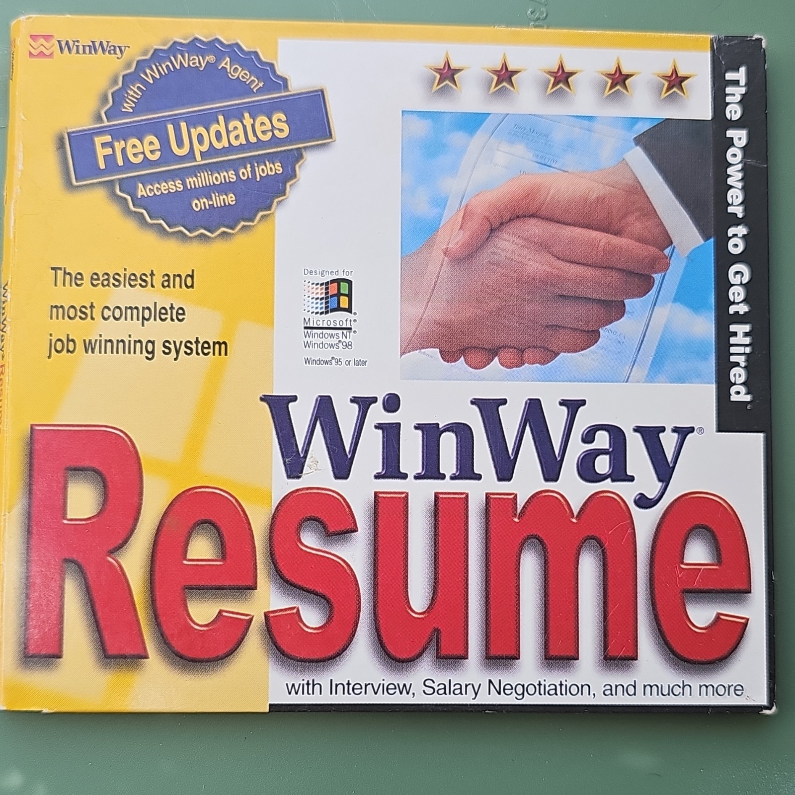 WinWay Resume v6 Resume Software CD-ROM for Windows 3.1/95/98/NT, English