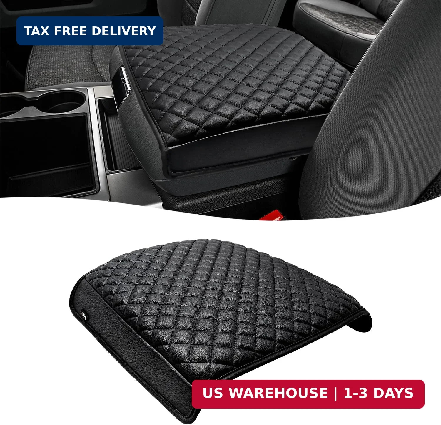 Center Console Armrest Cover for 2009-2018 Dodge Ram 1500 2500 3500, Middle Cons