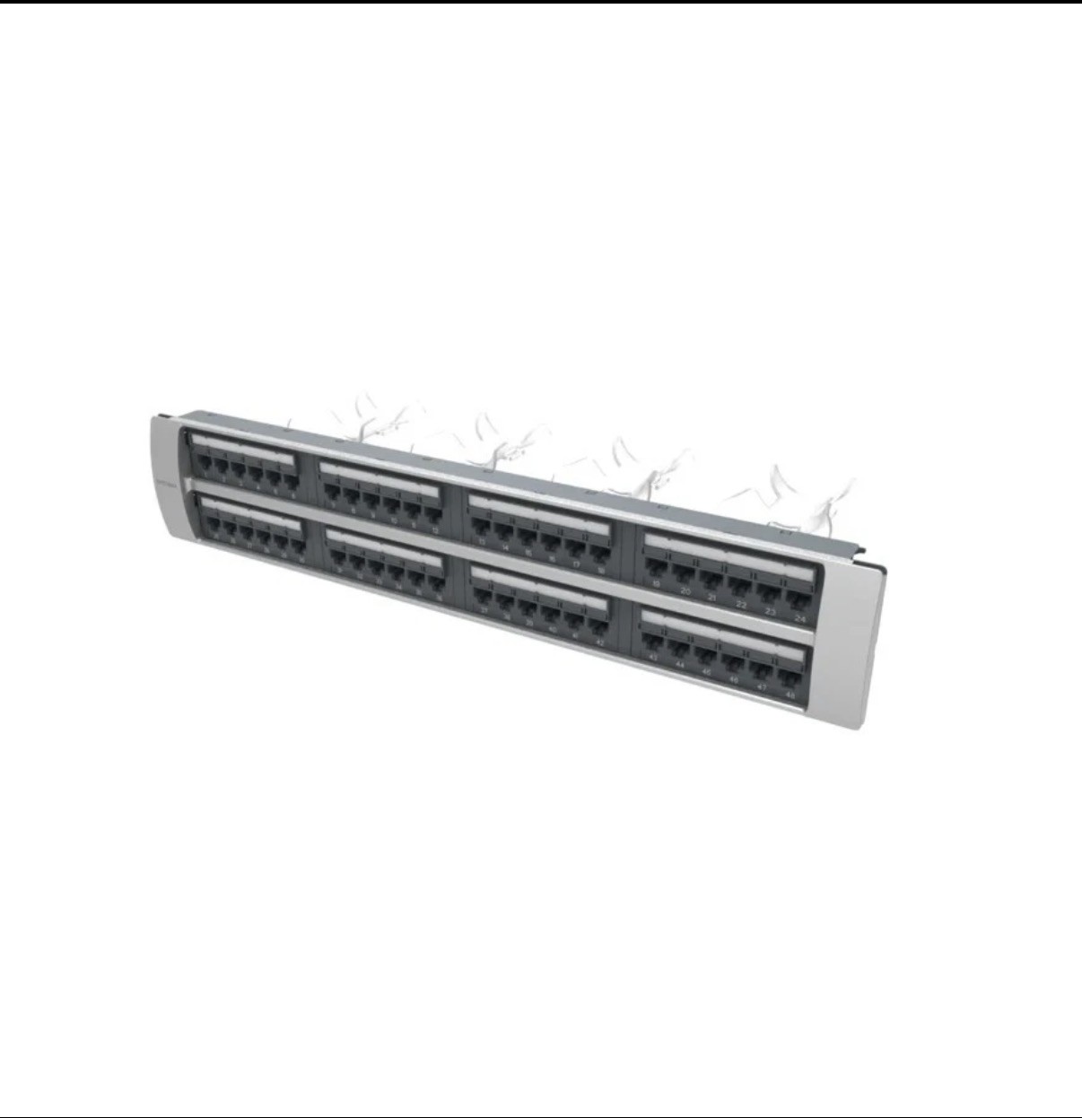 Commscope  SYSTIMAX 360 GigaSpeed CAT6A Patch Panel - 360-IPR-1100-E-GS6-2U-48