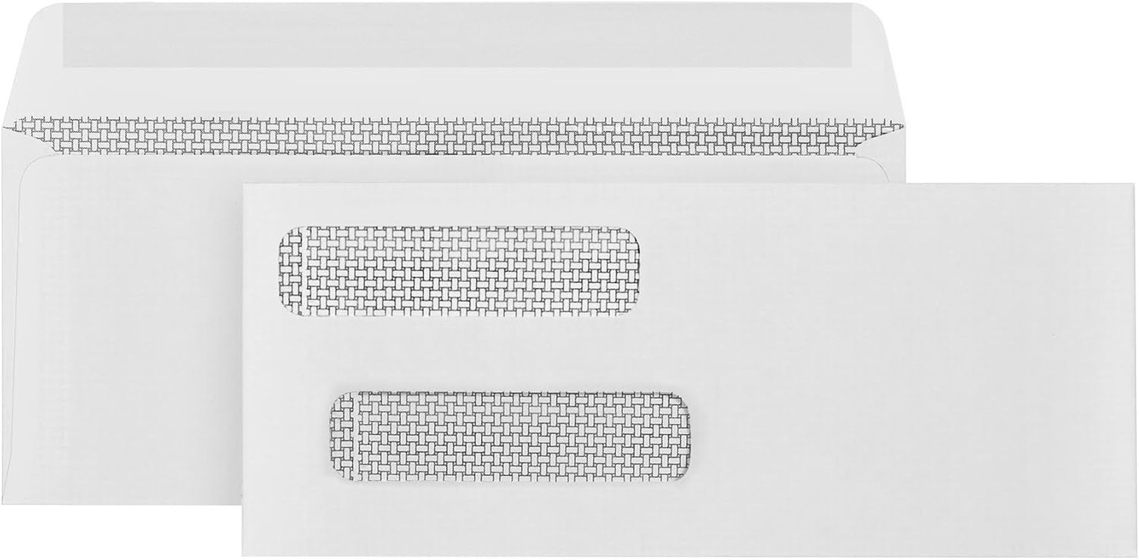 500#8 Gummed Double Window Security Check Envelopes - Designed for Quickbooks Ch