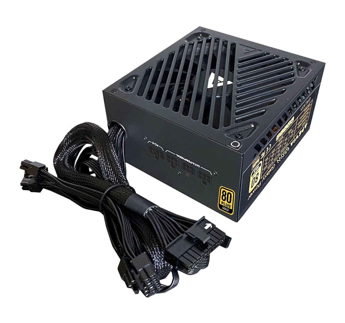 650W 80 Plus Gold Certified Semi Modular ATX Gaming Power Supply Unit